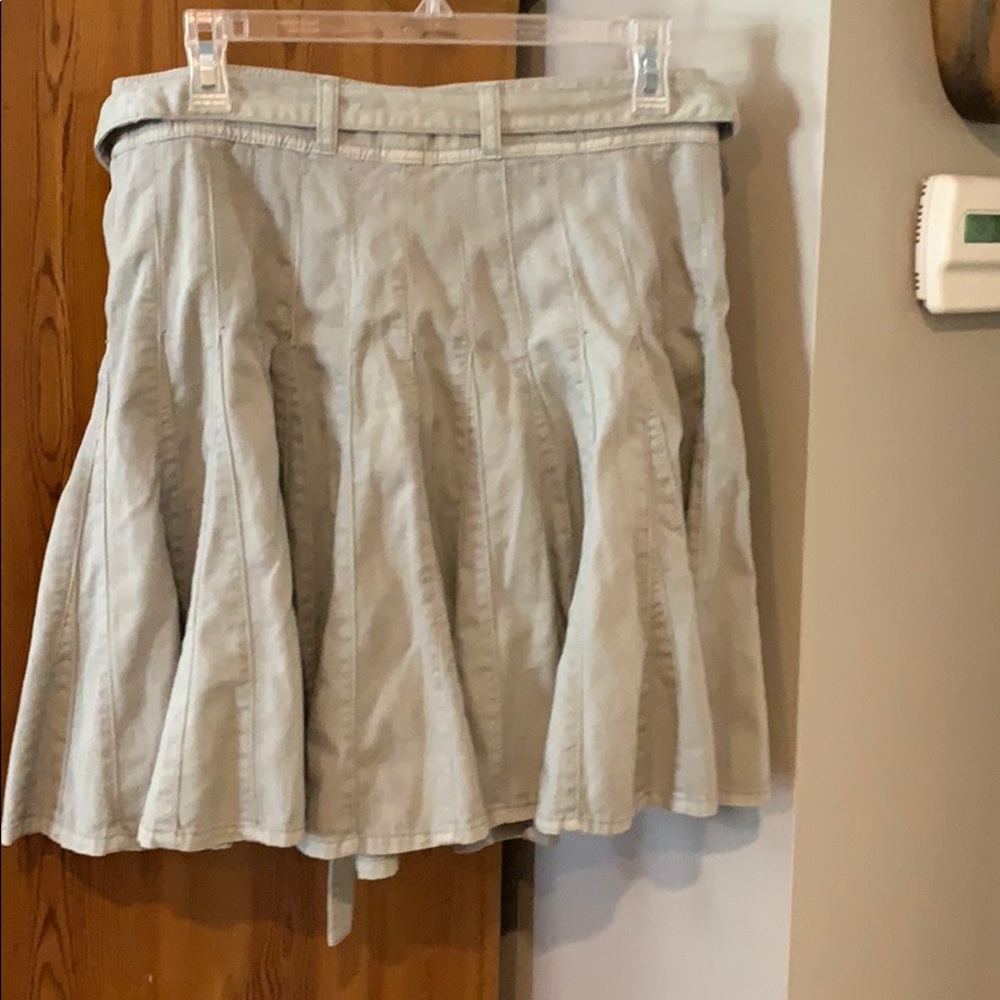 Anthropologie khaki skirt size 10